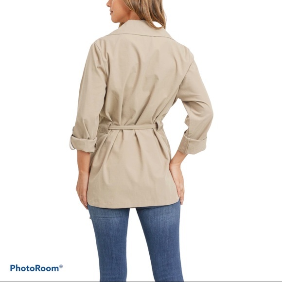 BELTED SHIRT JACKET - Picture 4 of 8